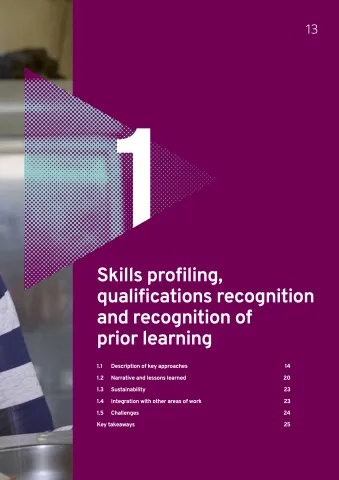 Skills profilling, qualification recognition of priori learning